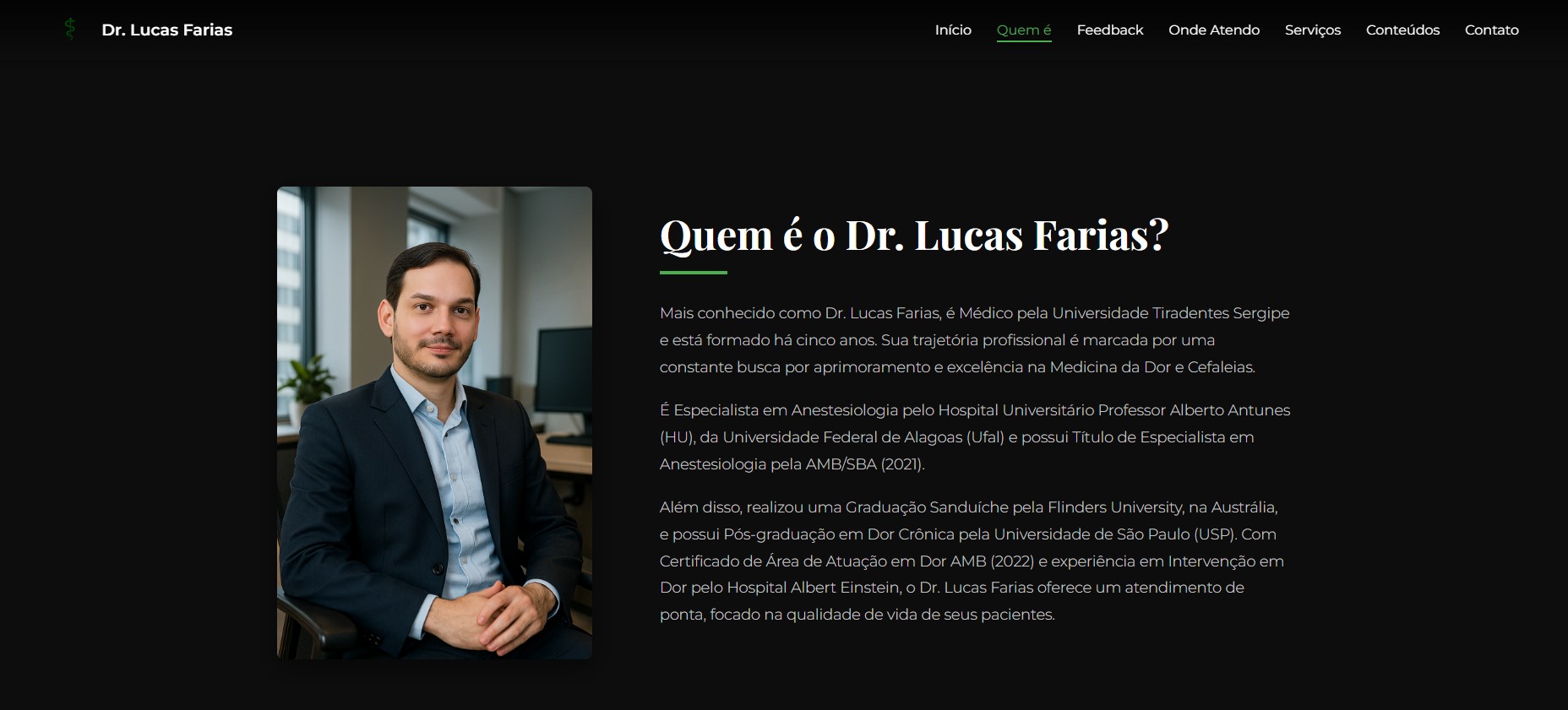 Projeto de Website Dr. Lucas Farias
